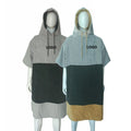 OEM Wholesale Unisex 100% Cotton Quick Dry Changing Surf Hooded Poncho Towel for Beach / Pool / Swimming