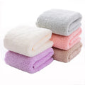 Luxury Multicolor Children's Microfiber 25 * 25cm Small Square Towel High Density Coral Fleece Soft Towel
