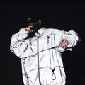 Winter Two Piece Reflective Mens Streetwear Clothing Urban Style Windproof Jacket Hip Hop Jaket Pria Lightweight Chaqueta Hombre