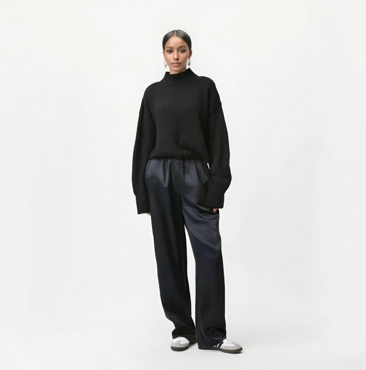 Casual Breathable Summer New Women Pant Black Lady Pants Black Pants Loose