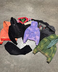 US Free Tax Applique Embroidery Oversized Hoodie Vintage Acid Wash Sun Faded Distressed Cropped Boxy Hoodies for Men