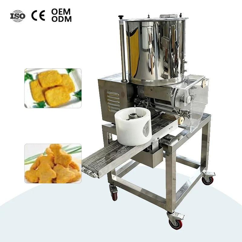 Automatic Meat Pie Burger Patty Production Line Chicken Nuggets Making Machine Meat Cutlet Maker Forming Machine