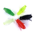 Wholesale SO104 2.5cm 50pcs/bag Artificial Soft Plastic Insect Baits Cricket Shape Fishing Lures