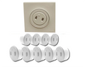 Outlet Covers Baby Proofing Socket Protectors with Improved Double Structure Design&Handle Safety Plug Covers