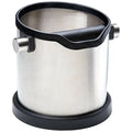 Stainless Steel Barista Tools Detachable Knock bar Grind Waste Bin Espresso Dump Bin & Coffee Grind Knock Box