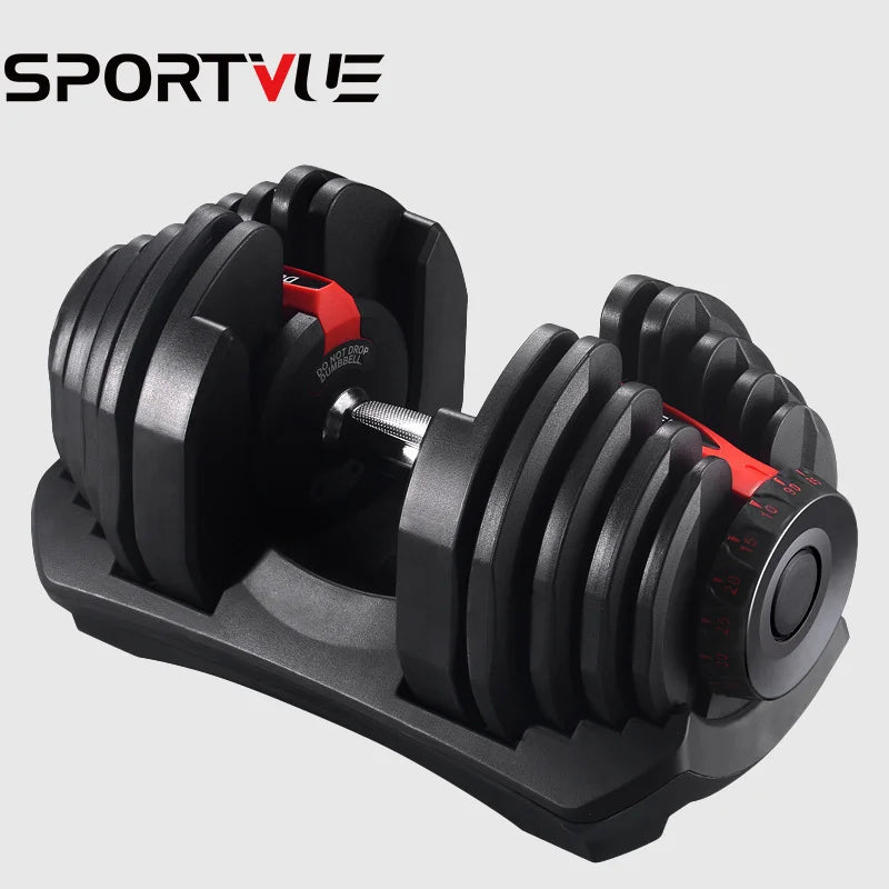 Custom LOGO 40kg/90lbs Adjustable Dumbbell Sets for Body Building Free Weights for Arms Steel Material