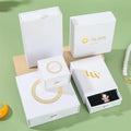 Custom Logo Luxury Eco-friendly Rigid Kraft Paper Jewelry & Watch Packaging Boxes with Custom Color and Four-Color Printing