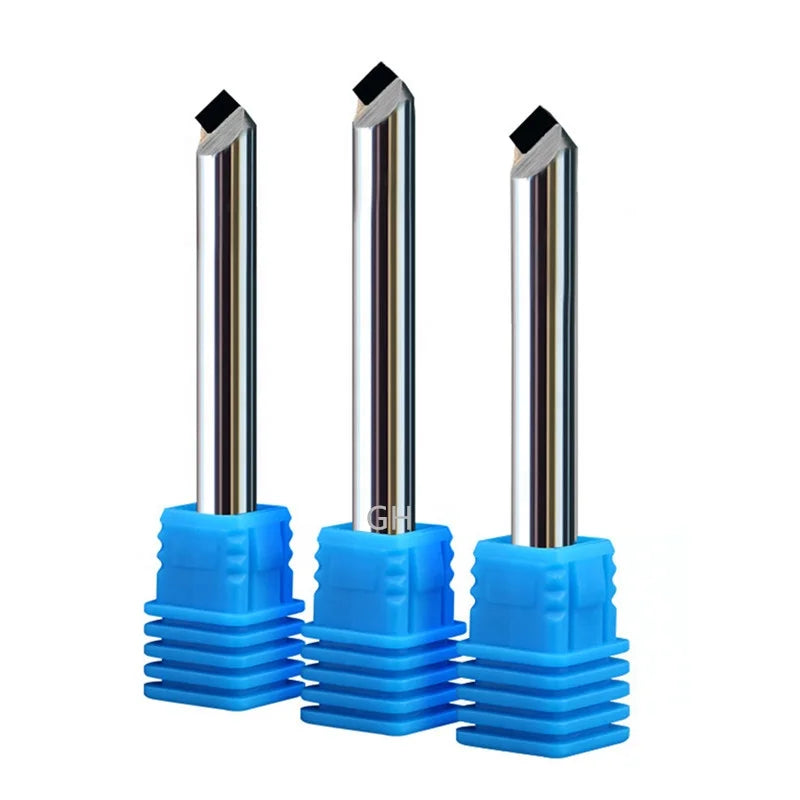 Diamond Tip Tungsten Carbide Chamfer Cutter PCD Chamfering Milling Tools for Carbon Silicon Fiber Aluminum