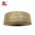 3D Raised Printing Custom Printed Ribbon With Logo Printed Logo Ribbon for Gift Wrapping