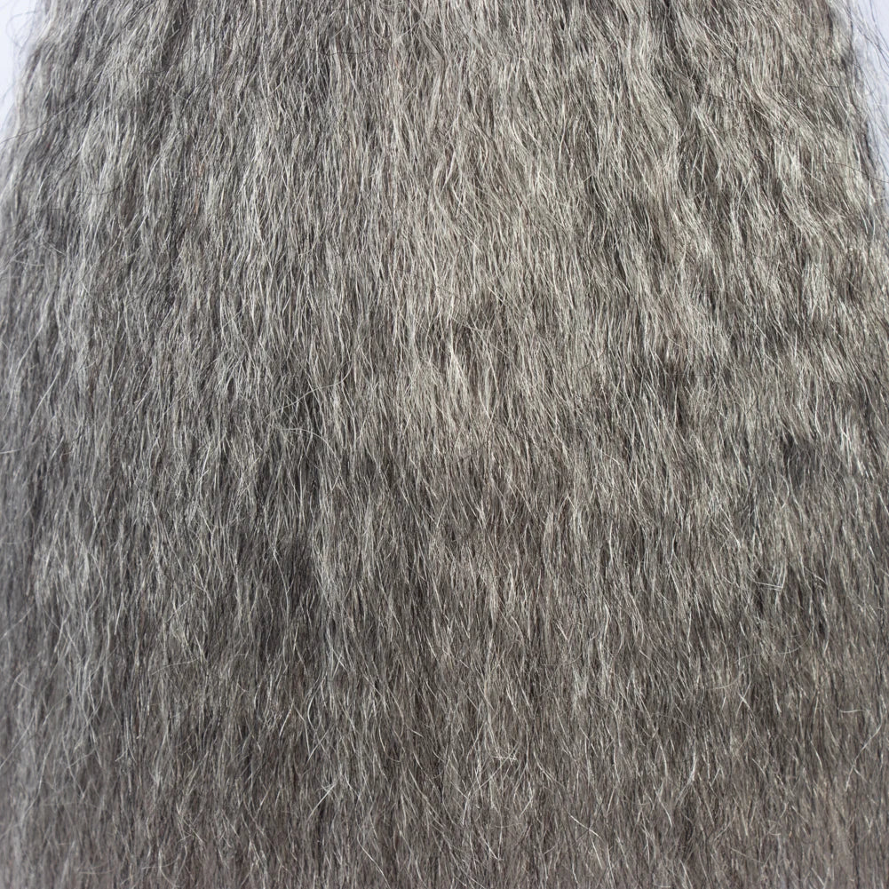 100% Remy Brazilian Crochet Hair Bulk Weave Bundle Extensions Natural Weaving Colour Grey Human Hair