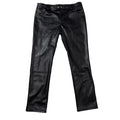 DENIMGUYS Moto & Biker Genuine Leather Trousers Men's Casual Slim Capris Windproof Fashion Cowskin Pants