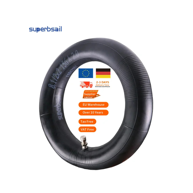 Superbsail EU Stock Xiaomi M365 Electric Scooter Rubber Tire Durable 8 1/2*2 Inner Tube Front Rear Tires Escooter Inner Tubes
