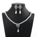 SLBRIDAL Ins Style Rhinestones Crystals Pearls Bridal Jewelry Set Wedding Necklace Earrings Set Party Jewelry Sets Women Jewelry