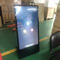 1500nits Battery Power Outdoor Signage Touch Lcd Display Wheel Folding Display With Android System