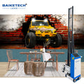 3D Wall Printer Amazing UV Oil Print Painting Machine DX7 Double Heads 5 Color CMYKW UV Robot Wall Printer