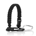 Paracord Handle for Wide Mouth Bottles 12 to 64ozSurvival Water Bottle Handle for Hiking with Safety Ring and Carabiner