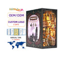 Hamaileon YM02 Film Darkroom Bookends 3D Puzzle Book Nook Kit Home Decoration DIY Book Nook with Dust Cover