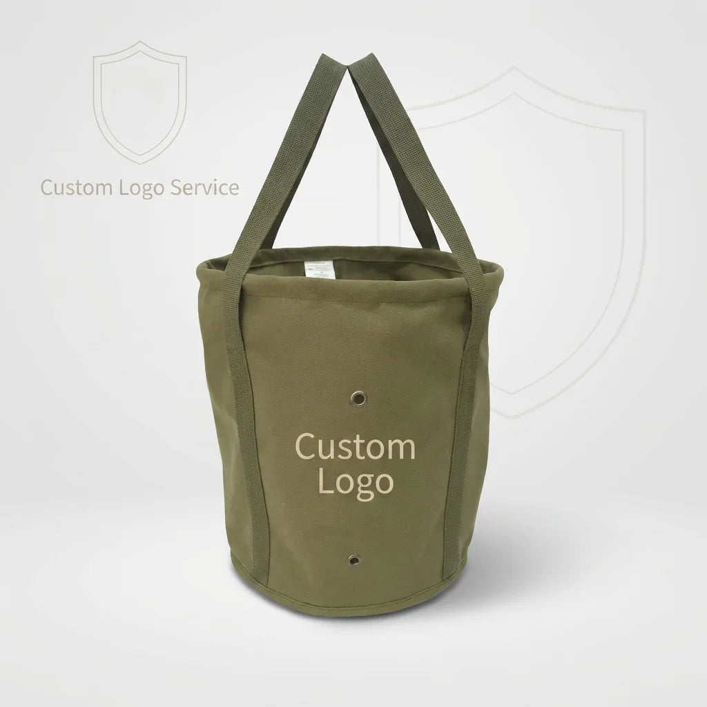 HIBO Canvas Foraging Basket Mushroom Fruit Bag for Morel Mushroom Hunting and Picking Forager Birthday Gift
