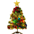 Christmas Decoration Artificial Xmas Tree 50cm Mini LED Lights Christmas Tree With Variety Decorations