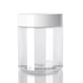 Hot Sale PET clear Jar 250ml Cosmetic Container Packaging 50g Shampoo Face Cream Jar Plastic Storage Jar
