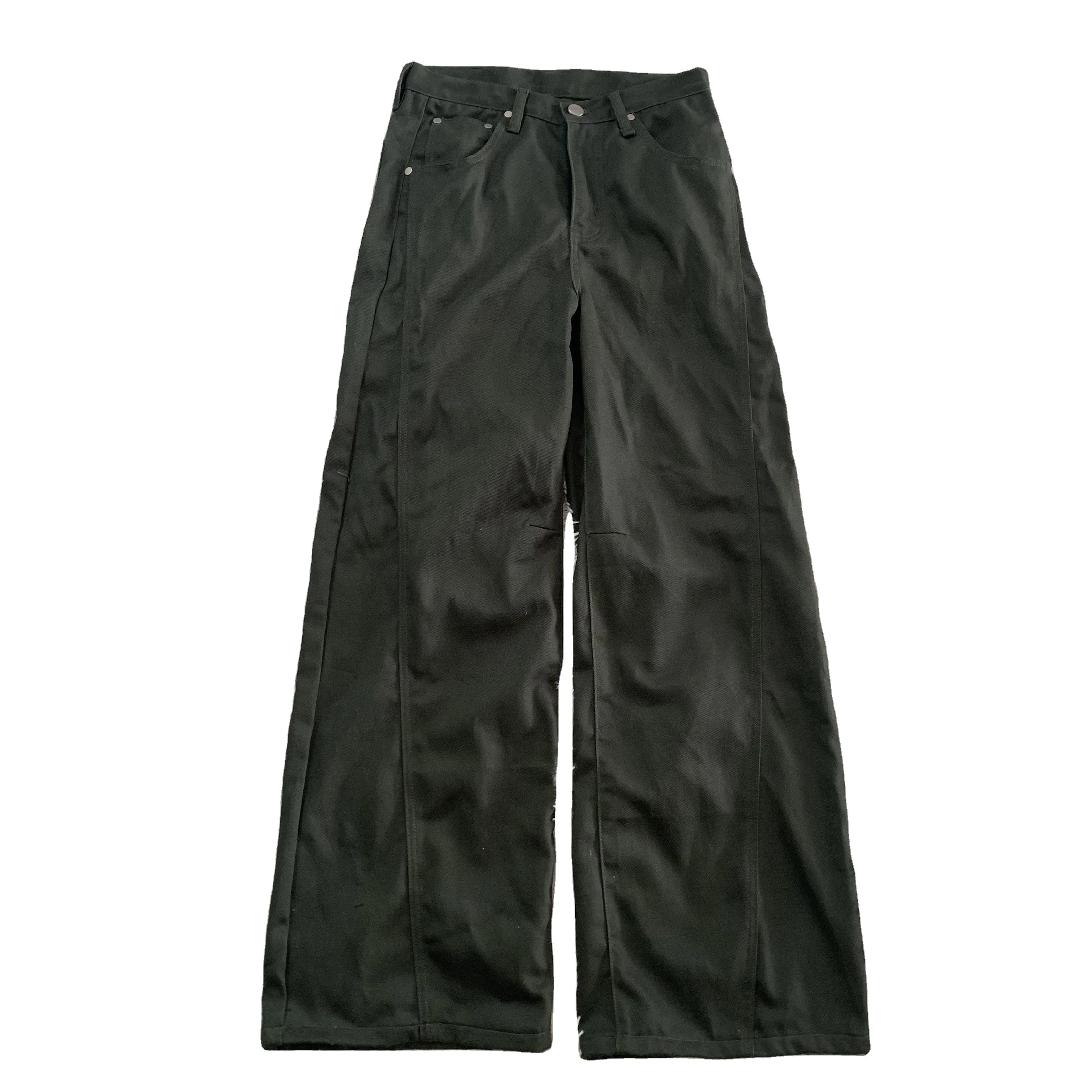 DENIMGUYS Custom Designer Brand Lightweight Luxury Men Casual Baggy Wide Leg Denim Jeans Pants