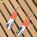 Ready Shoehorn Metal Durable Faux Leather Shoe Helper Shoe Horns With Key Ring Stainless Steel Elderly and Children