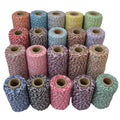 1mm Colorful Gold Twisted Cotton Wrapping Rope for Gift Wrapping Unique Thread Design MegaBDM