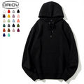 Autumn 300g 80% Cotton Thin Blank Hoodie Manufacturer Casual Solid Heavyweight Hoodie Custom Men's Hoodies