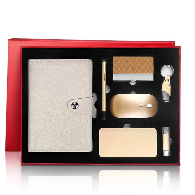 New Product Luxury Rich 2026 Business Diary Gift Set Custom Company Gift Items and logo Notebook and Pen Gift Set