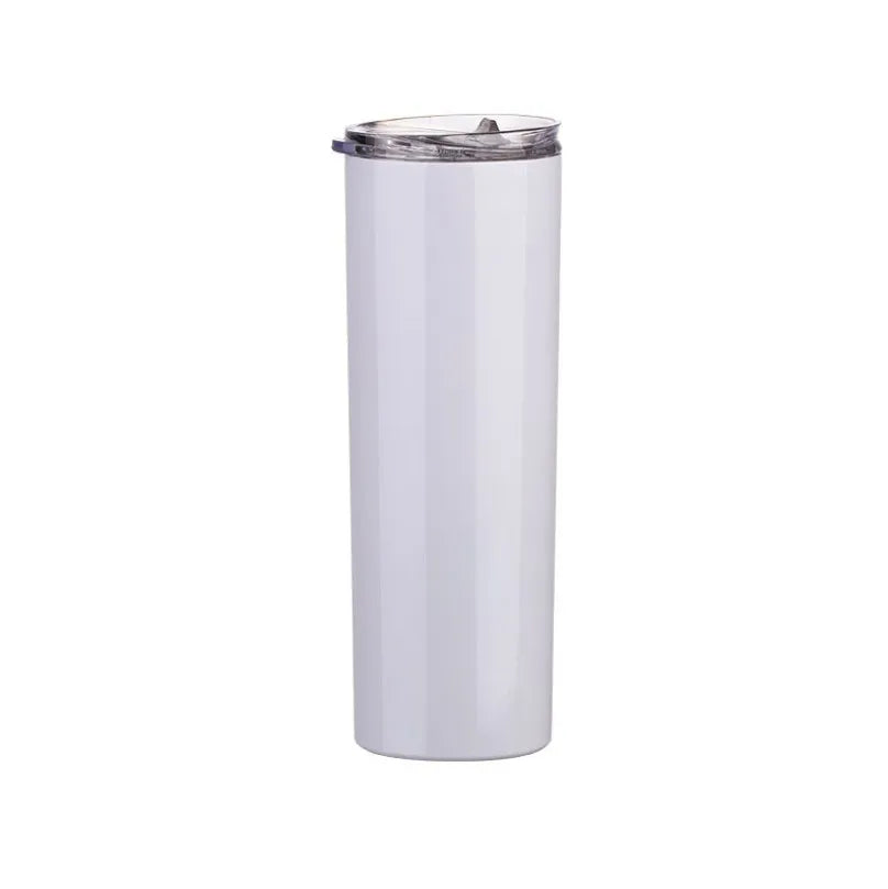 16oz 20 oz Double Wall Stainless Steel Sublimation Skinny Tumbler Cups with Lid and Straw