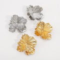 TRENDY New Exaggerated Gold Plated Large Flower Stud Earrings for Women Girls Jewelry Gifts