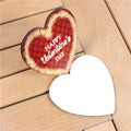 MDFSUB 4mm Thick Eco-Friendly Wooden Sublimation Blanks Coaster 100x100mm Irregular Shape Cork Back Stocked
