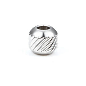 Hot Sales Irregular Thread Winding Loose Beads Geometry Shape Spacer Charms Stainless Steel DIY Jewelry