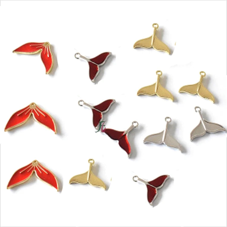 New Handmade DIY /drip Oil Fishtail Material for Earrings Jewelry Accessories Necklace Pendant