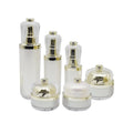 High-End 15g 30g 50g Acrylic Cosmetic Packaging Bottles with Lid for Skin Care Serum Facial Cleanser in Sizes 30ml 50ml 100ml