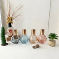 Ready to Ship 10ml Round Glass Crystal Roller Bottle Bulb-Shaped with Gemstone Roller for Perfume Oils