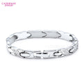 Cadermay Stainless Steel 316L D VVS1 Moissanite Bracelet  Hiphop  Iced Out Tennis Link Chain for  Gifts