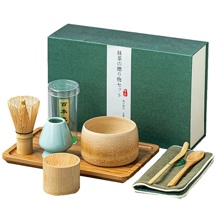 Skillful Manufacture Matcha Whisk Bamboo Bowl Perfection Eco Matcha Sets with Gift Box