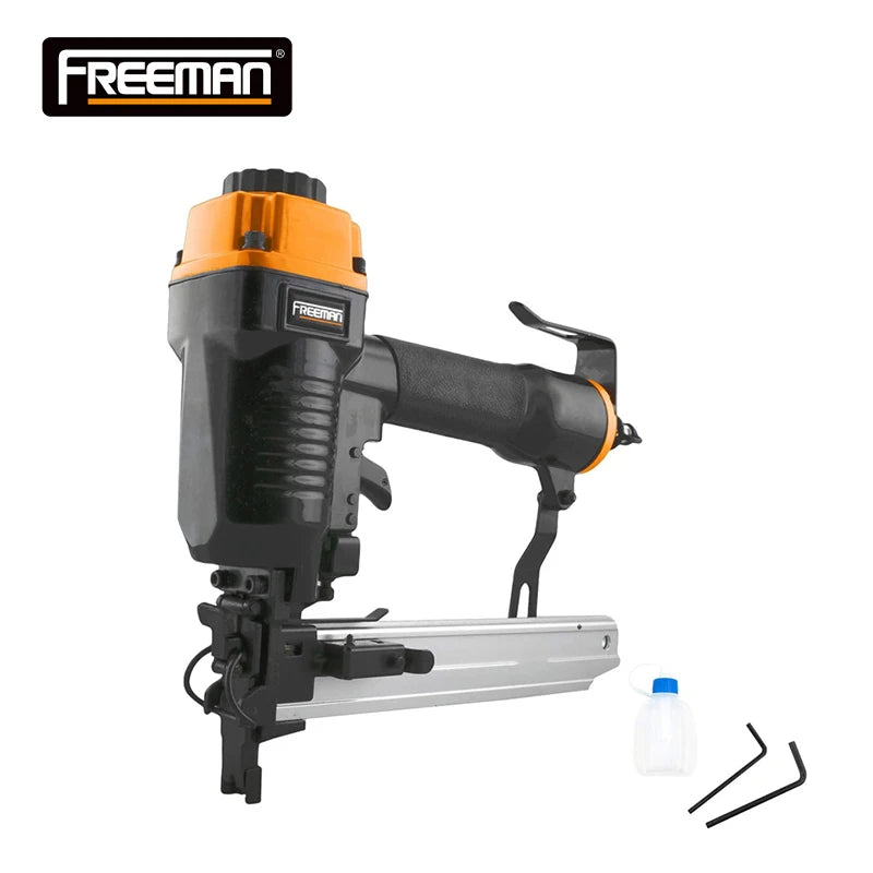 Freeman FS16G Aluminum Alloy Wood Fence Staple Tool 16 Gauge Air Nail Gun with 100-Piece Magazine for Fence Building
