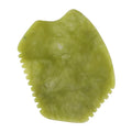Natural Green Xiuyan Jade Guasha Board Handheld Massager Beauty Instrument Serpentine Stone Gua Sha Board Real Jade Guasha