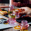 European Retro Crystal Glass Home Glass Candle Holder Creative Home Decoration Aromatherapy Candle Holder