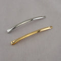 5mm*9.0cm Large Shiny Metal Bobby Hairpins Plain Long Hair Slider for Women Girls Hair Barrettes Lead Free Nickle Free