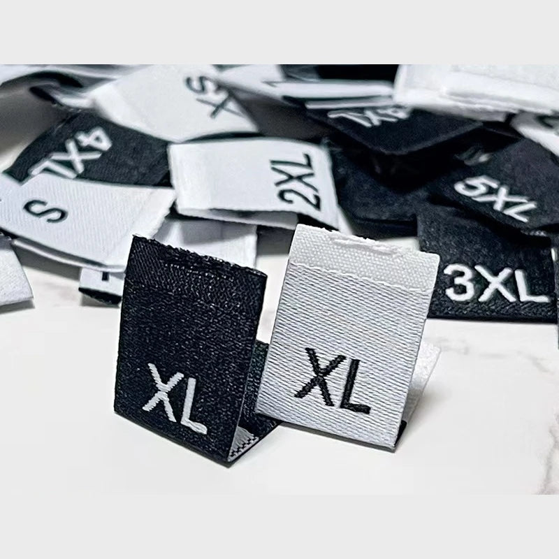 Custom Sample Clothes Size Label Sew Clothes High Density Comfort Garment Size Labels