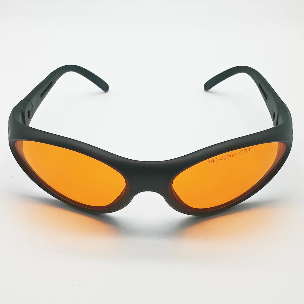 New Wraparound Laser Glasses Safety Eyewear 450nm Factory Laser Eye Protection Goggles PC Material 4+ OD Long Service Life