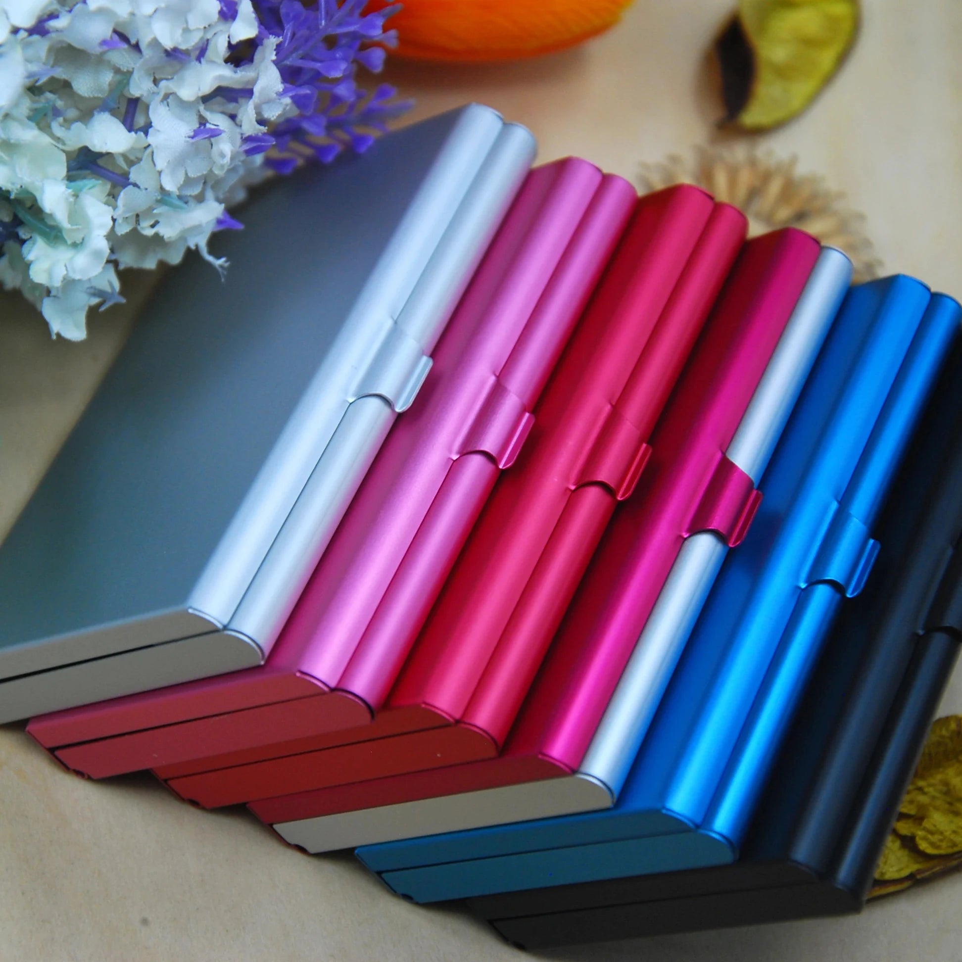 High Quality Printing Custom Double Sides ID Plastic PVC  Business Card Metal Card Holder Wallet