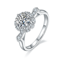 Moissanite 925 Sterling Silver Diamond Unique Engagement Jewelry Moissanite Gold Wedding Ring