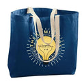 2026 Newest Custom Promotional Eco-friendly Durable 12oz Navy Cotton Canvas Shopping Bag & Beach Bag