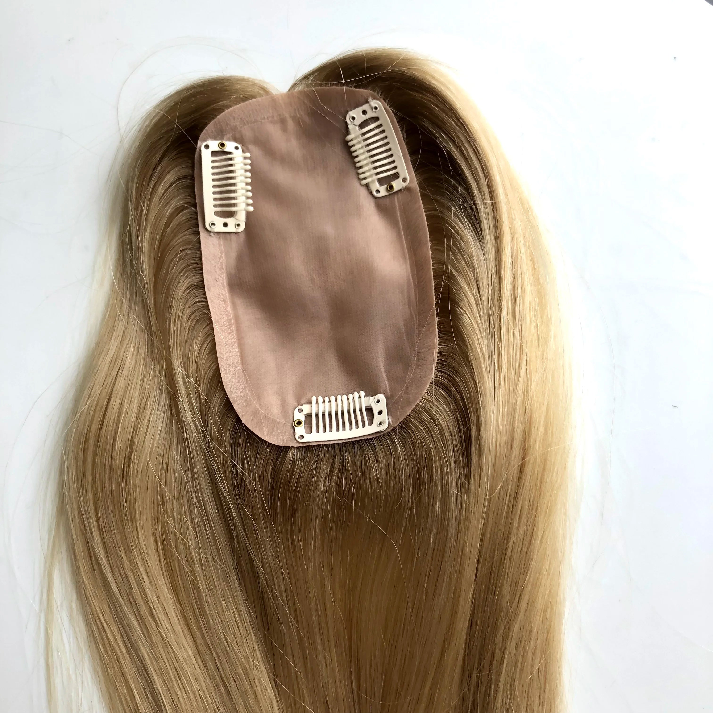 Cuticle Aligned Remy Hair Highlight Hair Toppers for Women PVC Bags AU Ready to Ship Brazilian Color Hand Crotchet Clip-in Silk
