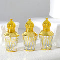 12ml Roll on Perfume Packaging Bottles Electroplated Portable High End for Essential Oil Empty Sample Glass Roller Containers