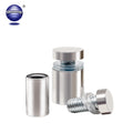 Economically Priced Metric Grade 5 Silver Plated Stainless Steel M8 Wall Mounted Fastener Sign Fixing Screws Nails Standoff